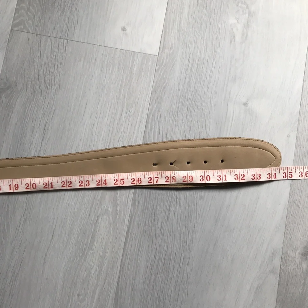 LINEA PELLE BROWN SUEDE LEATHER WIDE BELT WOMENS SMALL